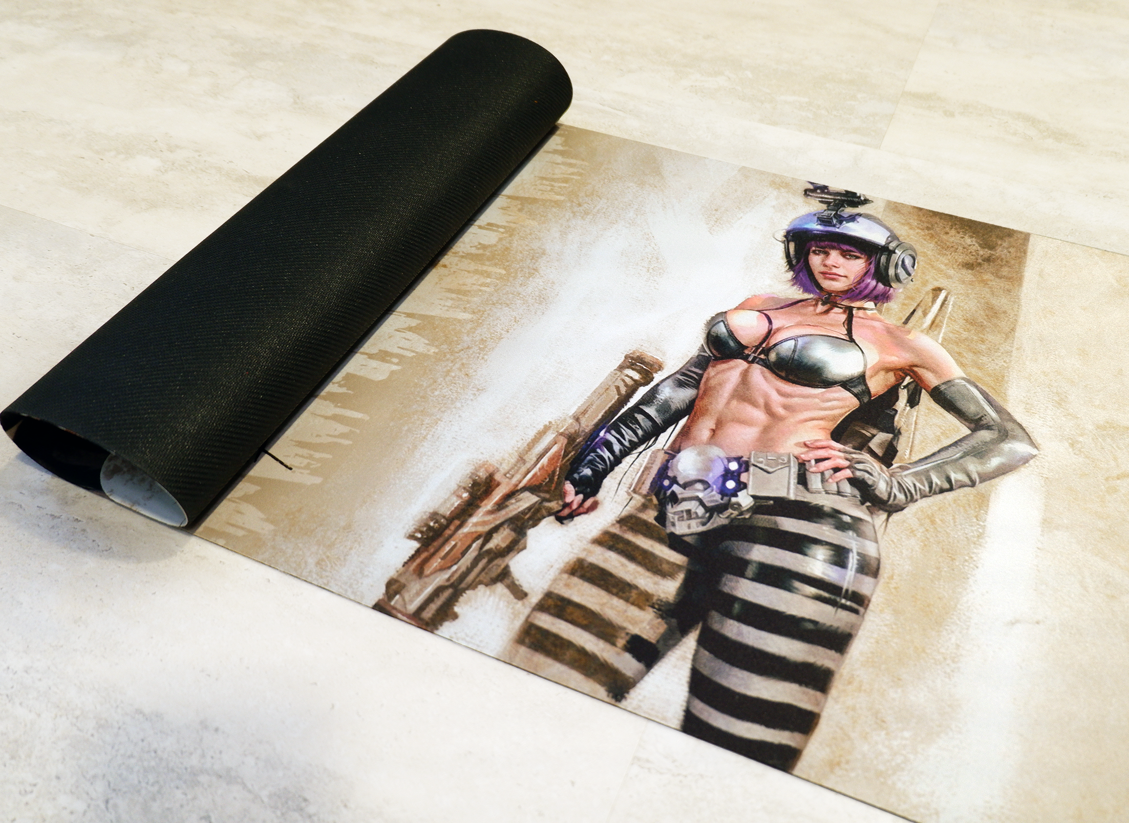 Luna - The Enigmatic Warrior | Gaming mouse pad XL