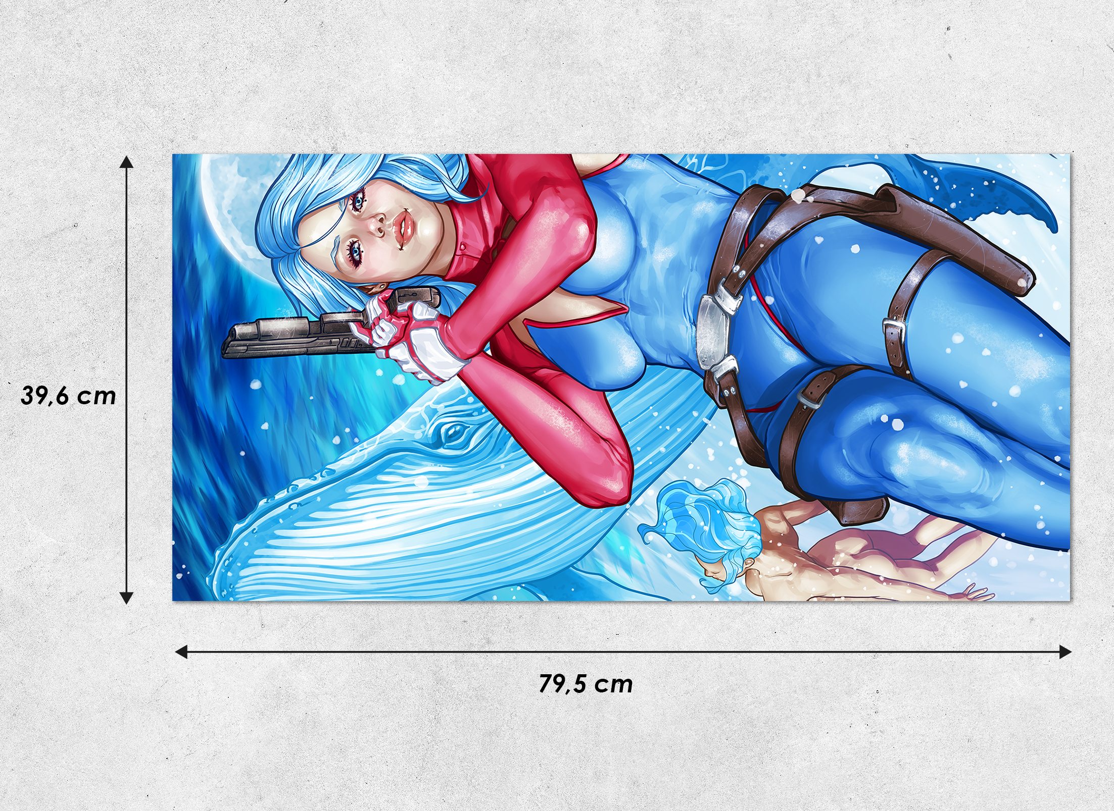 Luna - Beneath the Waves - Armanno Fortunato | Gaming mouse pad XL