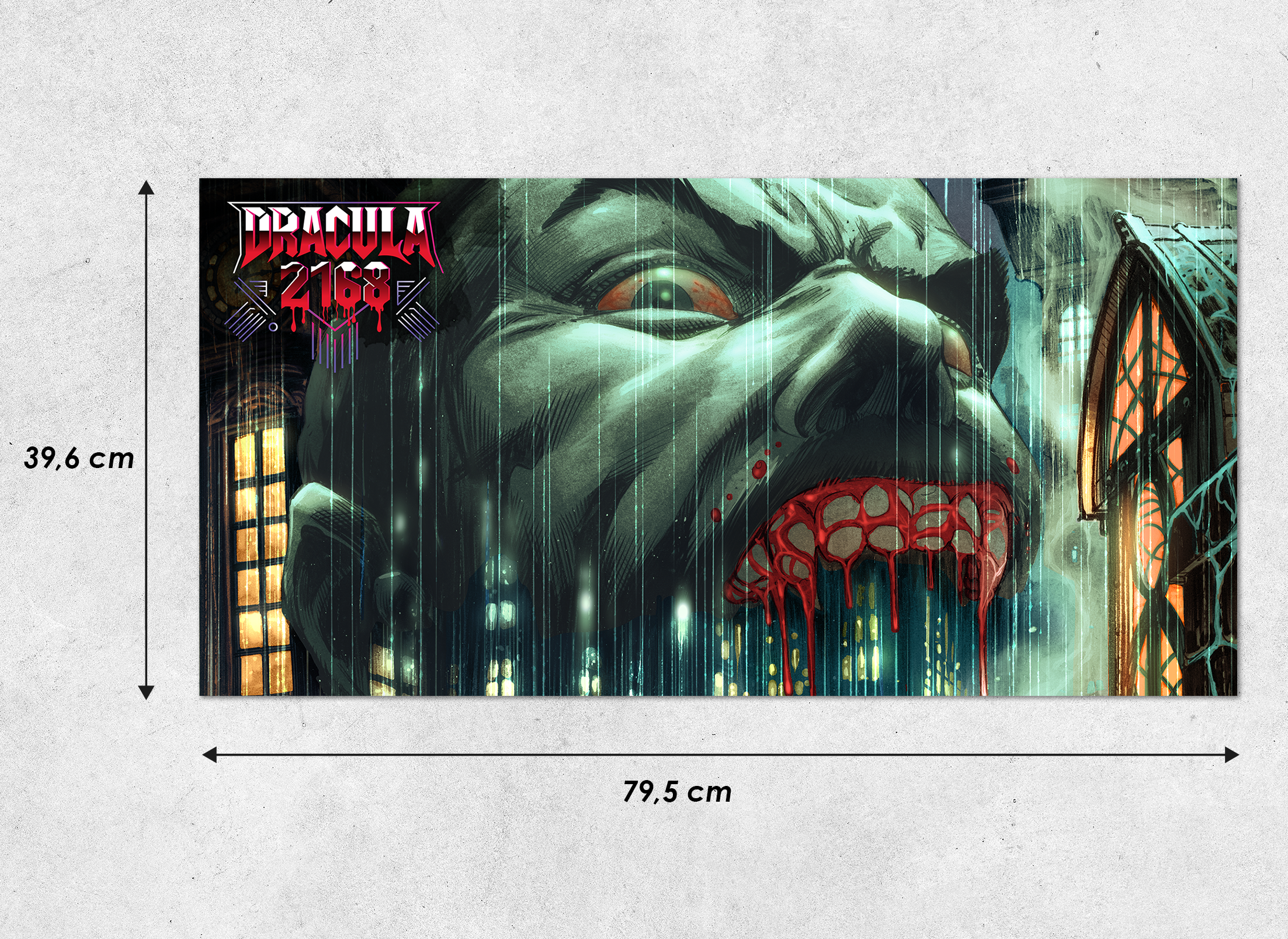 Dracula 2168 - Dramatic experience - B | Gaming mouse pad XL